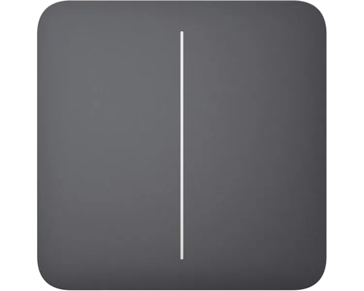 Ajax SoloButton (2-gang) [55] graphite кнопка Кнопка двоклавішного вимикача